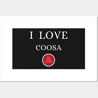 I LOVE COOSA | Alabam county United state of america Posters and Art